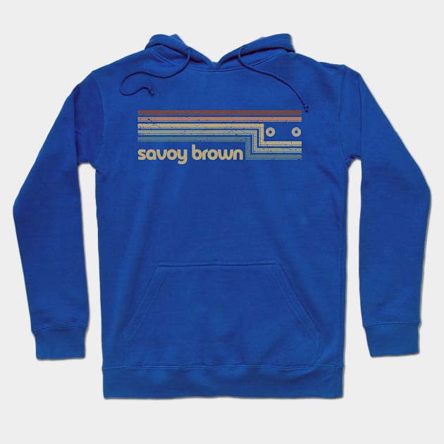 Savoy Brown Cassette Stripes Hoodie by casetifymask